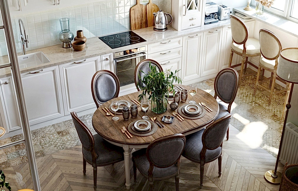 Dream studio for a beautiful woman refectory