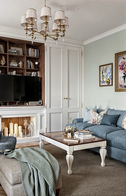 Dream studio for a beautiful woman Living room